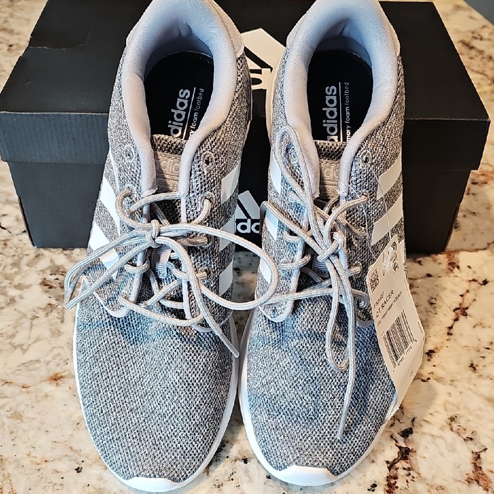 adidas Gray and White Women's Sneakers